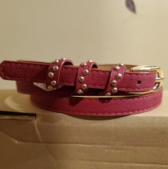 Red studded belt - Picture 2 of 2